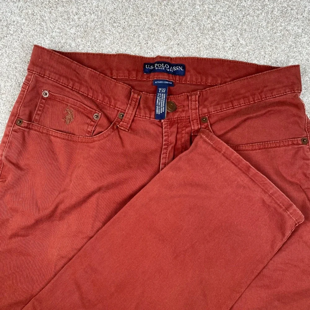 U.S. Polo Assn.‎ Activate Stretch Burnt Red Jeans W32 L30